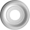 Ekena Millwork Traditional PVC Medallion (Canopies up to 5 1/2"), 10"OD x 3 1/2"ID x 1 1/8"P, Satin Hunt Club Green CMP10TRGHC - alternate 3